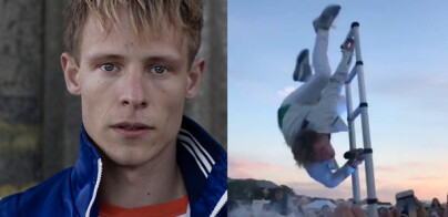 image: Her går det galt for Sondre Justad: - Blåmerker er det nok av